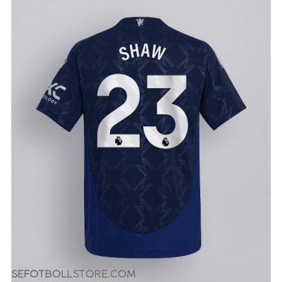 Manchester United Luke Shaw #23 Replika Bortatröja 2024-25 Kortärmad Manchester United Luke Shaw #23 Replika Bortatröja 2024-25 Kortärmad